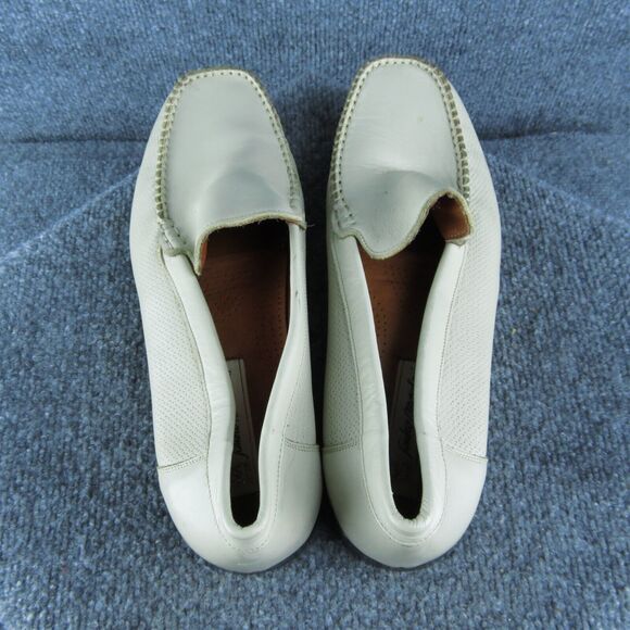 Sandro Moscoloni Capri Ice Men Loafer Shoes Sz 11.5 Medium Beige Leather Slip On - Picture 6 of 10